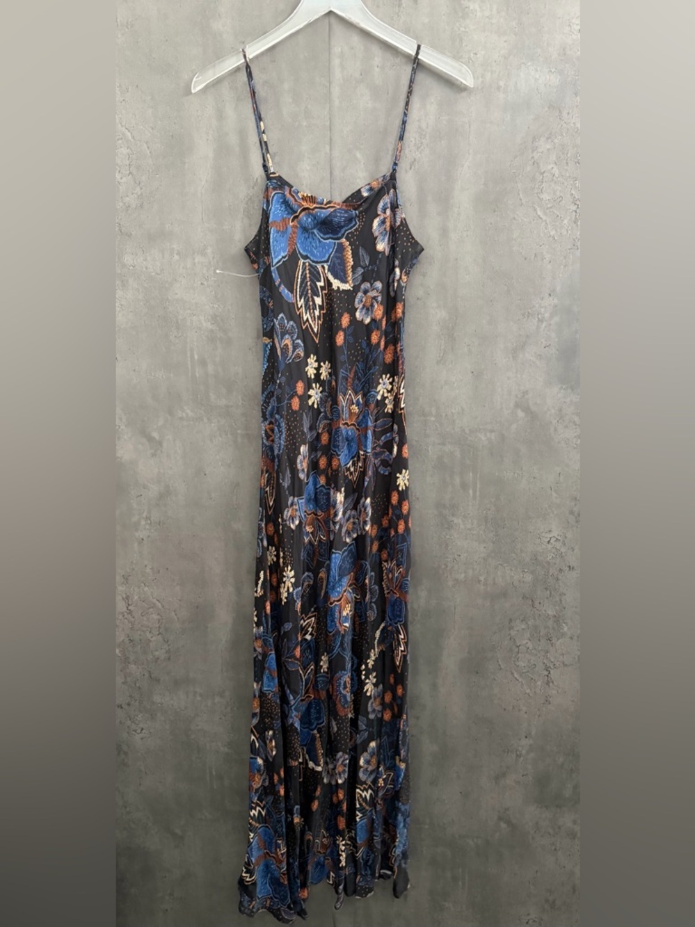 Farm Rio Black Snakes Bouquet Lenzing™ Ecovero™ Slip Maxi Dress B3359 - Picture 7 of 7